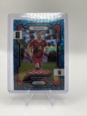 2026  Prizm Monopoly Fifa World Cup Eden Hazard #66 Four Corners Blue Wave Prizm