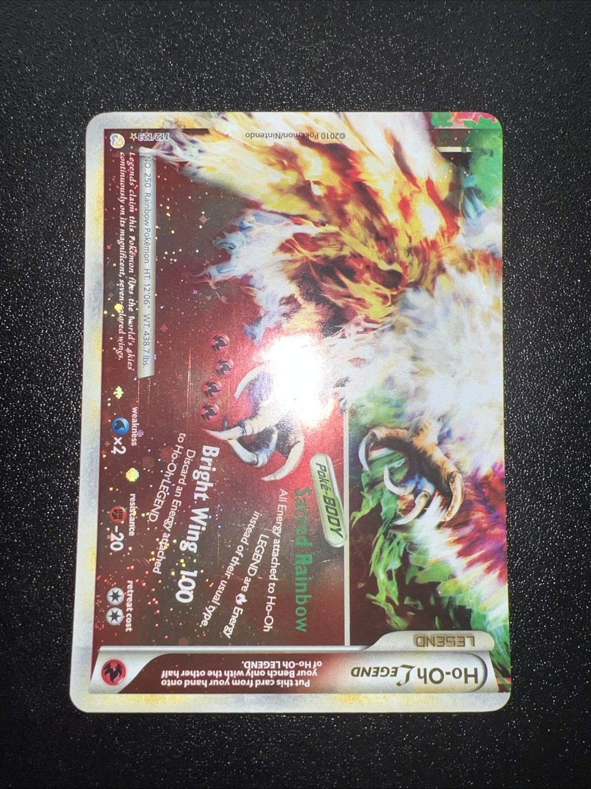 Pokémon TCG • Ho-Oh Legend (Bottom) • HeartGold SoulSilver 112/123 • NM Holo