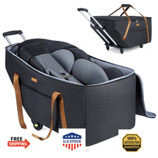 Tonyeee Car Seat Travel Bag w/ Wheels - Chicco KeyFit 30, Nuna Pipa, UPPAbaby ME