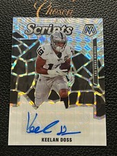 2020 Panini Mosaic Football Keelan Doss Scripts Auto Geometric Refractor JBJ01