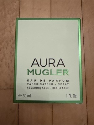 AURA by Thierry Mugler 3 oz EDP Refillable Spray Women. Open Box