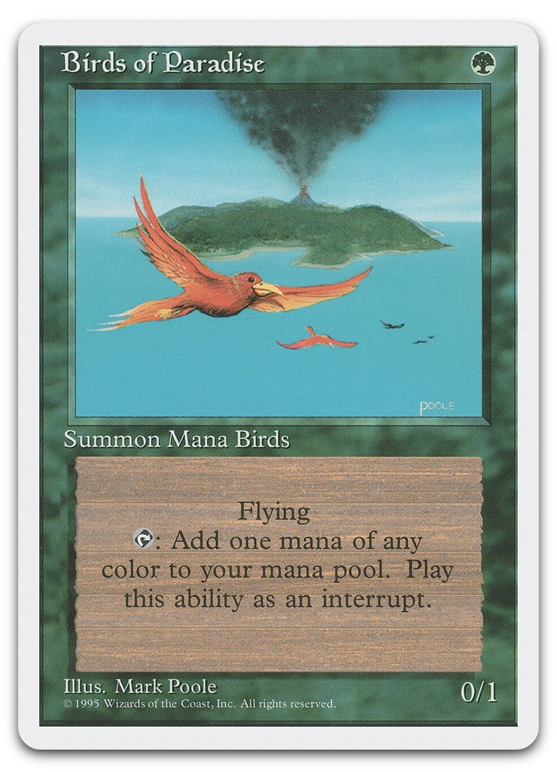 Birds of Paradise #118 (NM) Fourth Edition 4ED Magic MTG