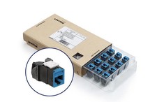 Leviton ATLAS-X1™ Cat 6A UTP QUICKPORT™ Jack, Blue, 12 Jacks Per Box Cat 6A Data