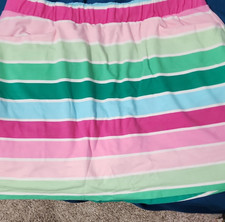 Kim Rogers Multicolor Striped Knit Skort Size XL w/Elastic Waist  Pockets
