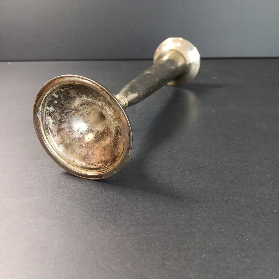 Jarrón plateado de 7 pulgadas de alto Uni EP SP zinc sin pulir Italia Foto 4 de 4