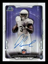 2015 Bowman Jamison Crowder -JC Rookie Chrome Refractor Auto TV2175