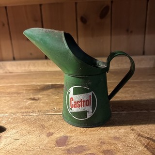 WAKEFIELD CASTROL MOTOR OIL VINTAGE HALF PINT POURER JUG PETROL CAN ADVERTISING