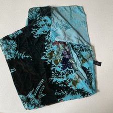 Dana Herbert Women’s Burnout Scarf 10"x 58" Made in USA Silk Blend Sheer Art
