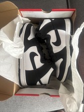Never Worn Nike Dunk Hi Retros White/Black