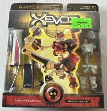 Xevoz Skull Jack Unnatural Battling Figure Kit New In Box 2003 Hasbro Stikfas