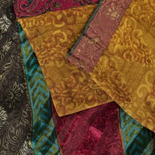 Sanskriti Vintage Multicolor Soft Pure Georgette Saree Floral Print Woven