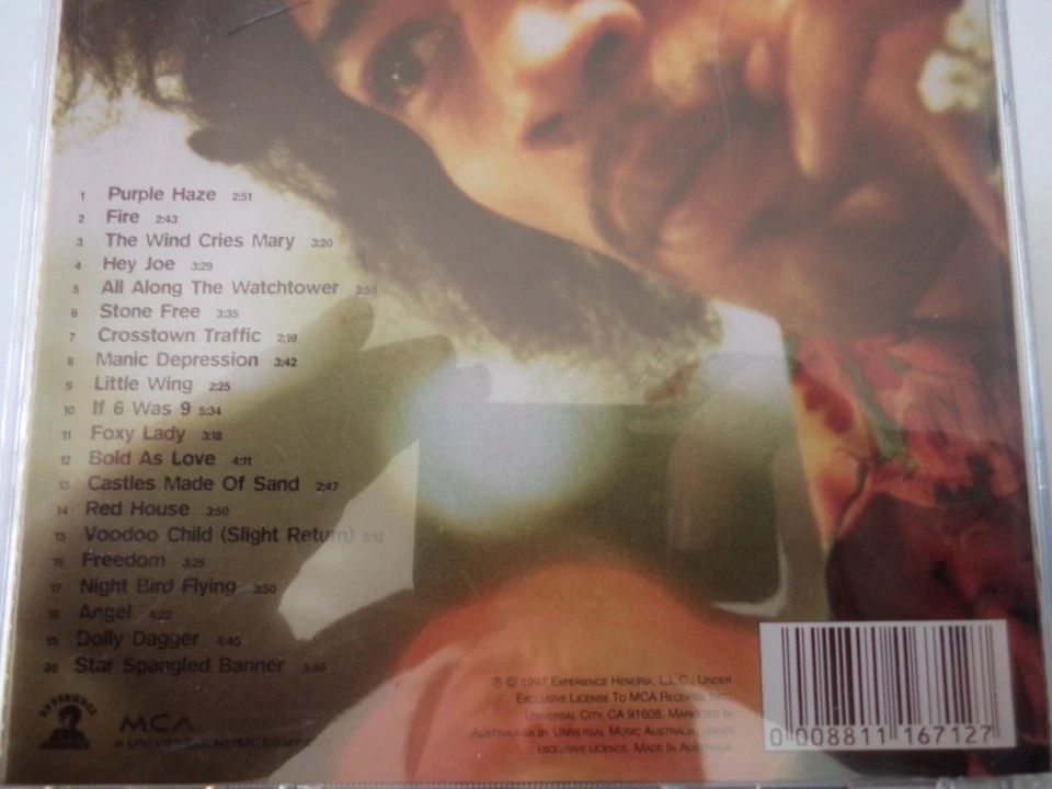 JIMI HENDRIX - Experience The Best Of CD 1997 MCA Australia AS NEW! - Image 2 of 2