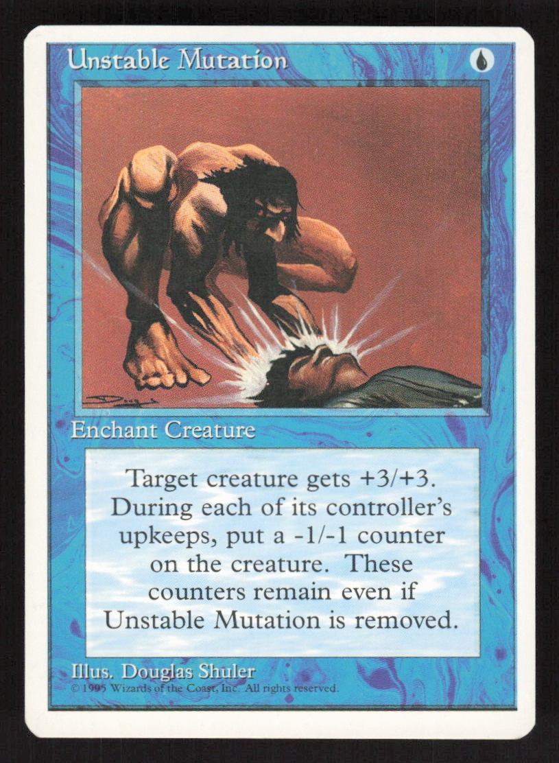 1995 Unstable Mutation Fourth Edition MTG
