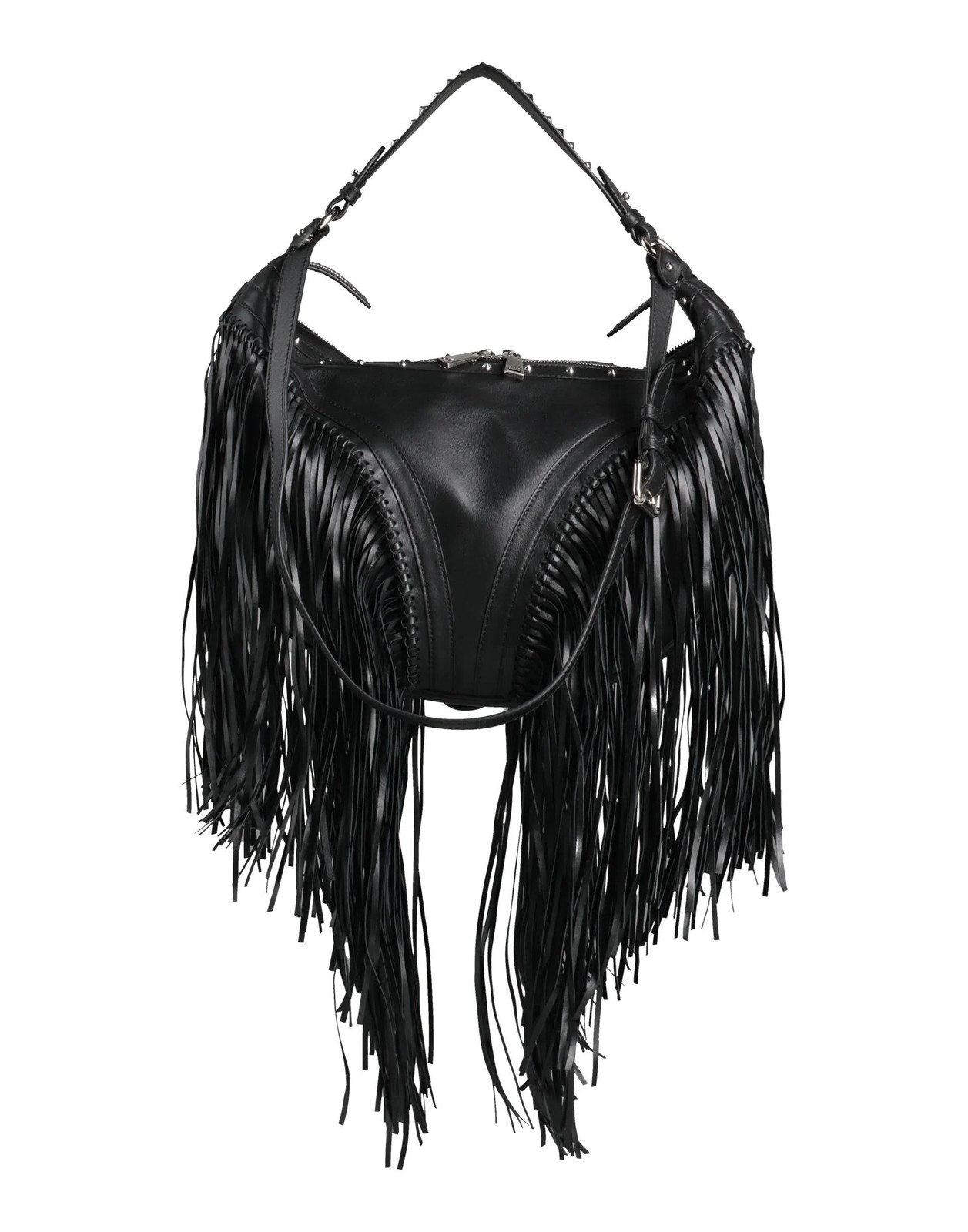 Versace - Women - Leather Hobo bag - Black 493790₽