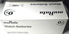 100 PK MURATA 377 SR626SW SR626 V377 SILVER OXIDE GOOD EXP 10/32 FREE TRACKING