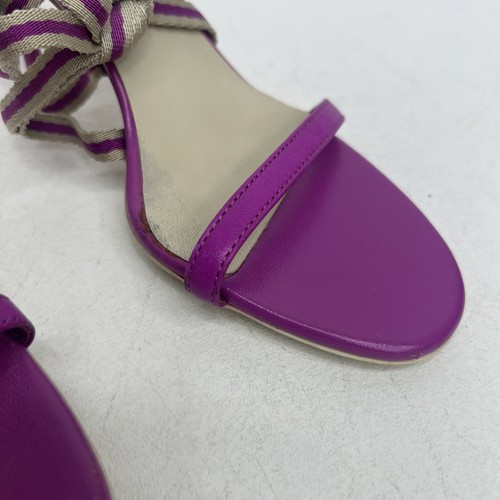 GUCCI - Talons violets à lanières - Taille 7 - Fabriqué en Italie - Photo 7/9
