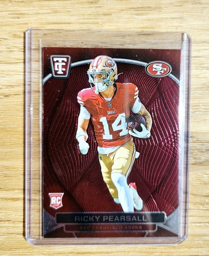 49ers Rookie Ricky Ricky Pearsall Rookie Card Totally Certified Red Foil Paralell TEAM ...