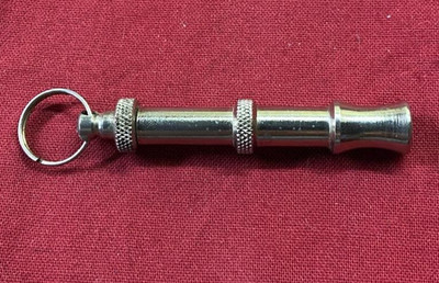 Dog Whistle Metal 2'' Dog Training Whistle to Stop Barking Silver B32