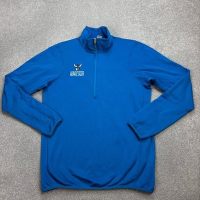 Patagonia Fleece Adult Large Blue Piton Pullover Lightweight Quarter Zip Men
