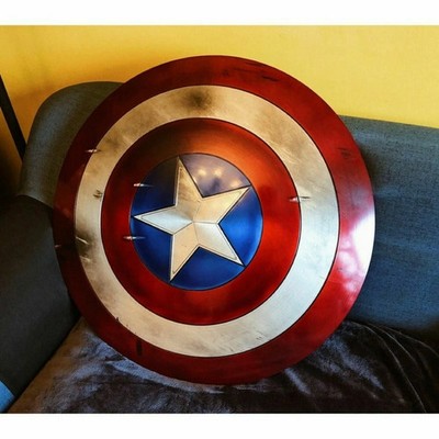 Captain America Shield Metal Prop 1:1 Scale Screen Accurate Medieval Gift