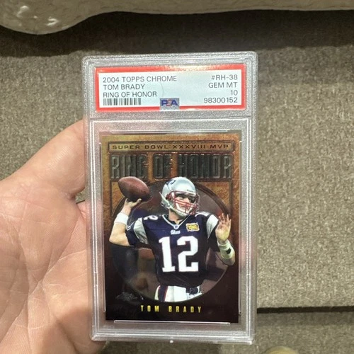 2004 Topps Chrome Tom Brady Ring Of Honor Psa 10