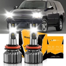 For Chevrolet Suburban 2500 2007-13 2x Combo LED Headlight Bulbs Low Beam 6500K