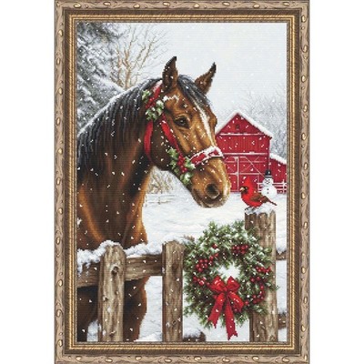Luca-S Holiday Magic Kit & Frame Counted Cross-Stitch Kit