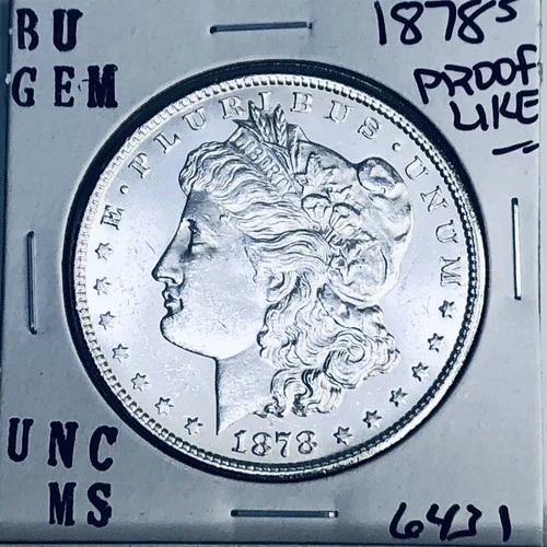 1878 S BU GEM MORGAN SILVER DOLLAR UNC MS+++ U.S. MINT RARE COIN 6431