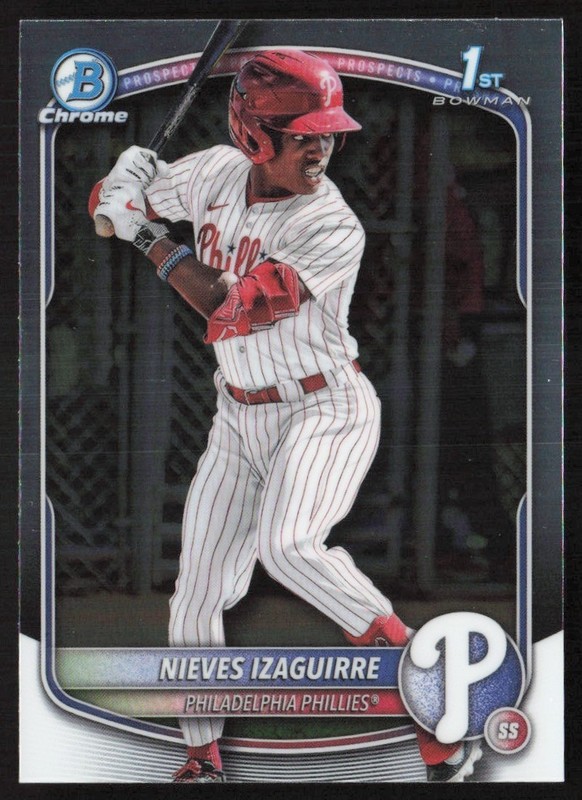 2025 Bowman Chrome Prospects Nieves Izaguirre #BCP-232 GS1-1