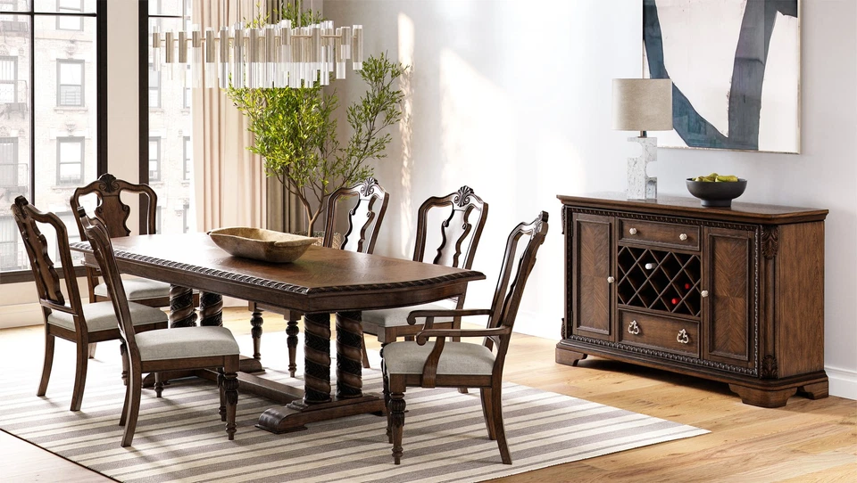 ​​Elegante Silla Lateral Tradicional Caoba (Juego de 2) - Estilo Clásico Queen Anne Foto 2 de 4