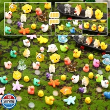 Barydat 400 Pcs Mini Resin Animals Figures Bulk for Pranks Hide Crafts Resin 