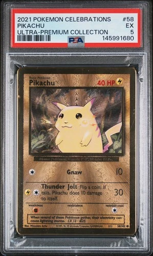 2021 POKEMON CELEBRATIONS ULTRA-PREMIUM COLLECTION #58 PIKACHU PSA 5