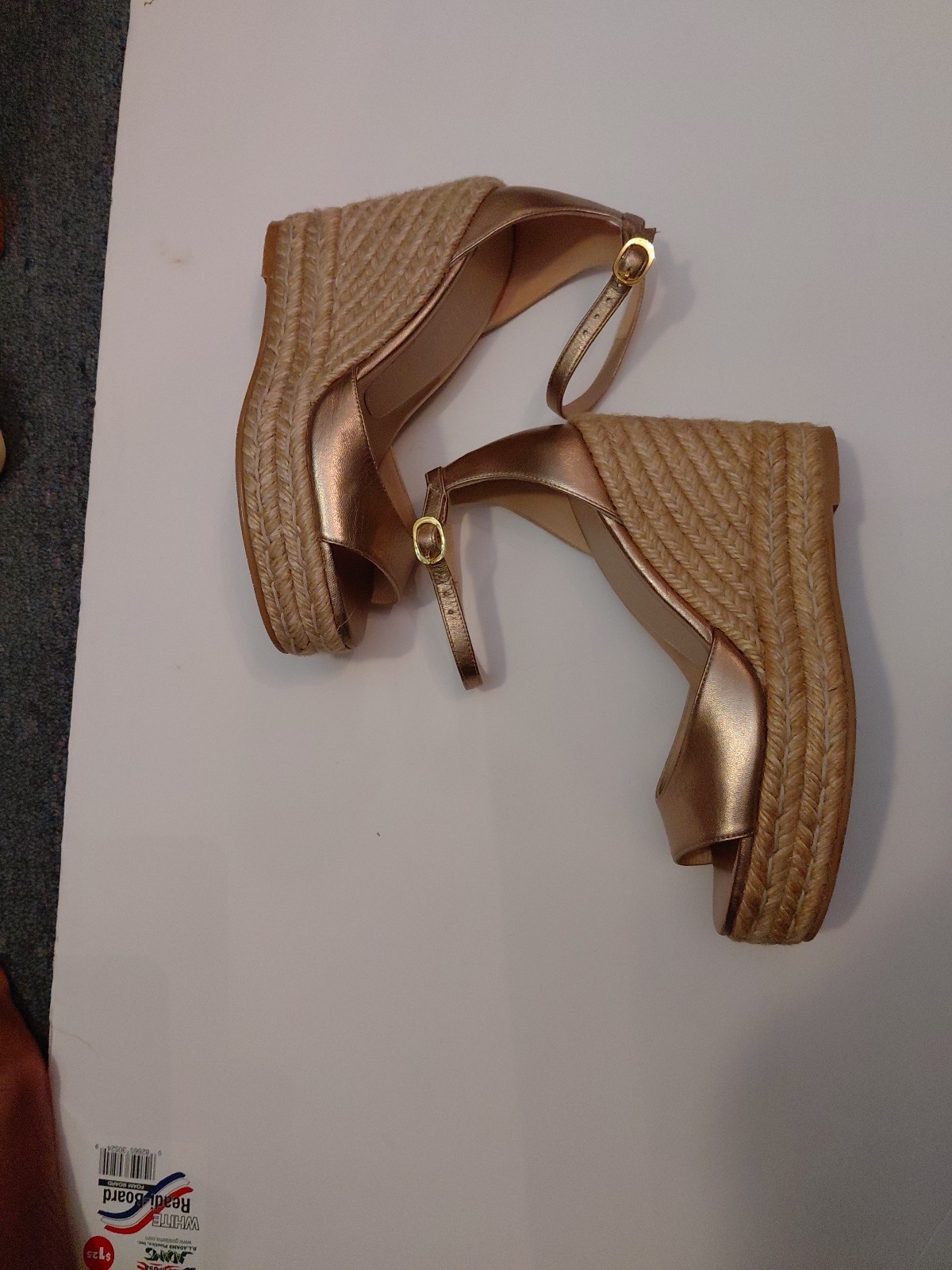 Stuart Weitzman Peep Toe Platform Wedge Espadrill… - image 6