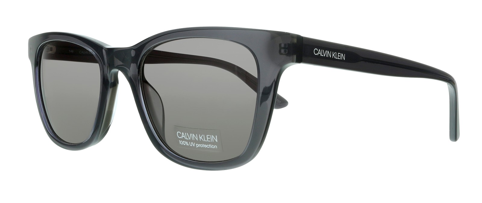 Calvin Klein CK20501S 016 Crystal CharcoalСерые квадратные солнцезащитные очки 11990₽