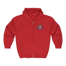 Marine Corp and Wizard Hoodies Full Zip-Up