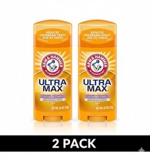2 Pack Arm  Hammer Ultramax Anti Perspirant Deodorant Powder Fresh 2.6Oz Each