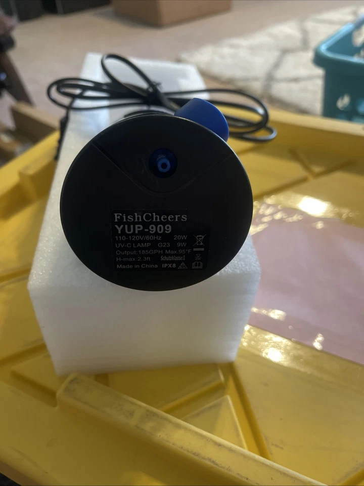 Fishcheers YUP-909 Fish/Turtle/ Shrimp Tank Filter Uv Light Aquarium 185 Gph - Image 4 of 4