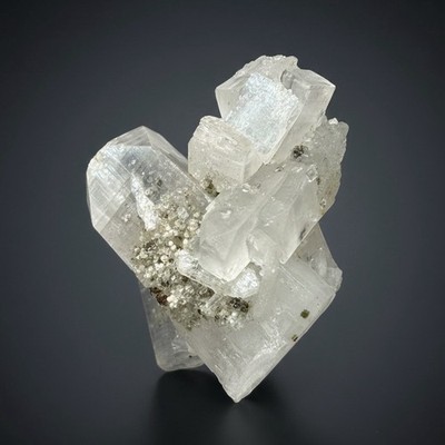 Gemmy Clear Apophyllite with Okenite + Green Heulandite | Zeolite Specimen