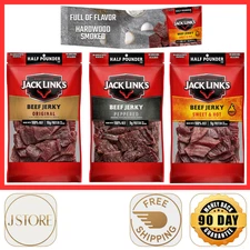 Jack Link's Beef Jerky, Half Pounder Large Jerky Bag, ( Select Your Flavor )