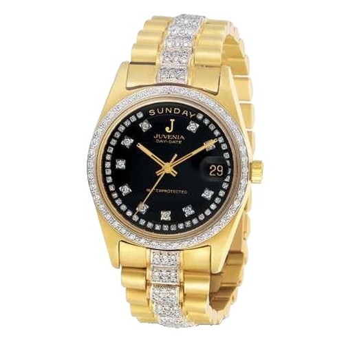 Vintage 1960's 18 Karat Yellow Gold JUVENIA Automatic Men's Watch