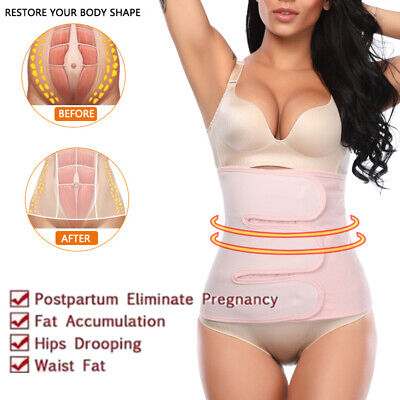 Post Partum Body Shaper C-Section Back Support Wrap After Birth Belly Slim  Belt 