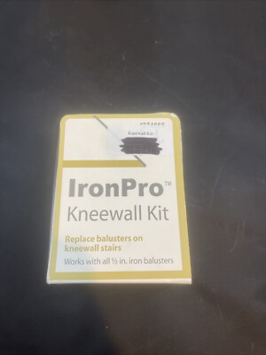 Iron Pro 1/2'' IronPro Kneewall Kit - Satin Black (SB) 374665 Pack Of 2