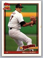 1991 Topps - #65 Bruce Hurst San Diego Padres MLB Baseball Card