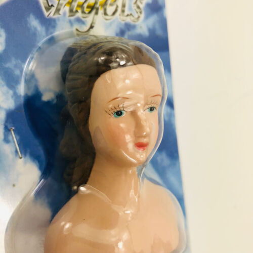 Doll Parts Porcelain Brunette Angel Head Hands 3-1/4” Craft #1236-43 Darice - Picture 2 of 6