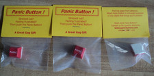 3 Vintage "PANIC" Button Keycap Keyboard Novelty Item Mint In Package
