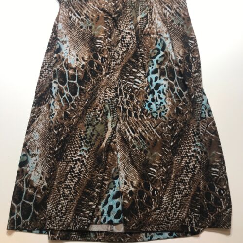 Connected Apparel Dress Womens Size 10 NWT Halter Sundress Backless Animal Print - Picture 2 of 12