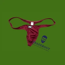 N2N Bodywear Men burgundy red sunset brushed thong Underwear size M L