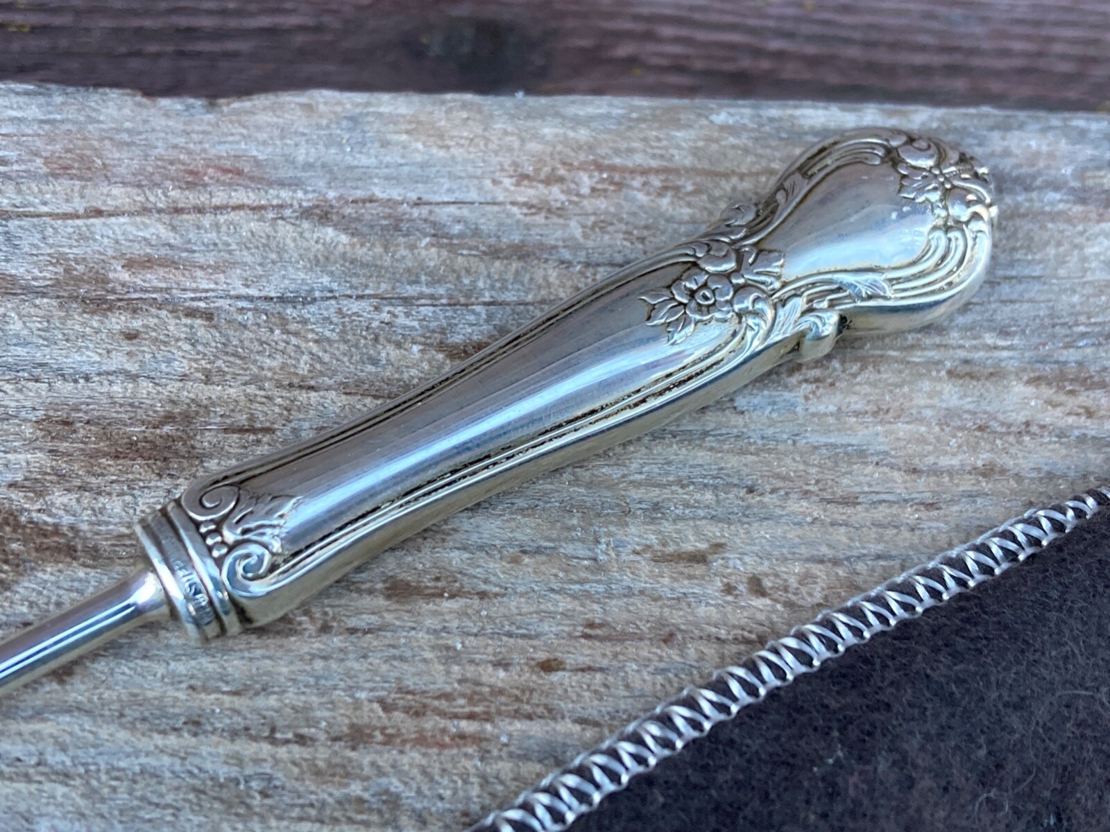 VTG WEB STERLING SILVER CANDLE SNUFFER W/ STERLING HANDLE eBay