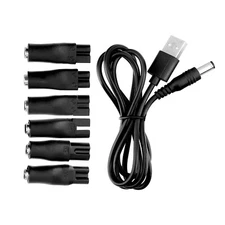 7 PCS Power Cord 5V adapter for Hair Clippers,Beard trimmers,Beauty Instruments