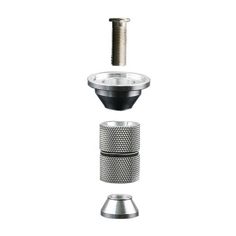 BMX Headset 1-1/8" Threadless Carbon/Aluminum DH Stem Expander Top Cap Fork Part - Image 4 of 4